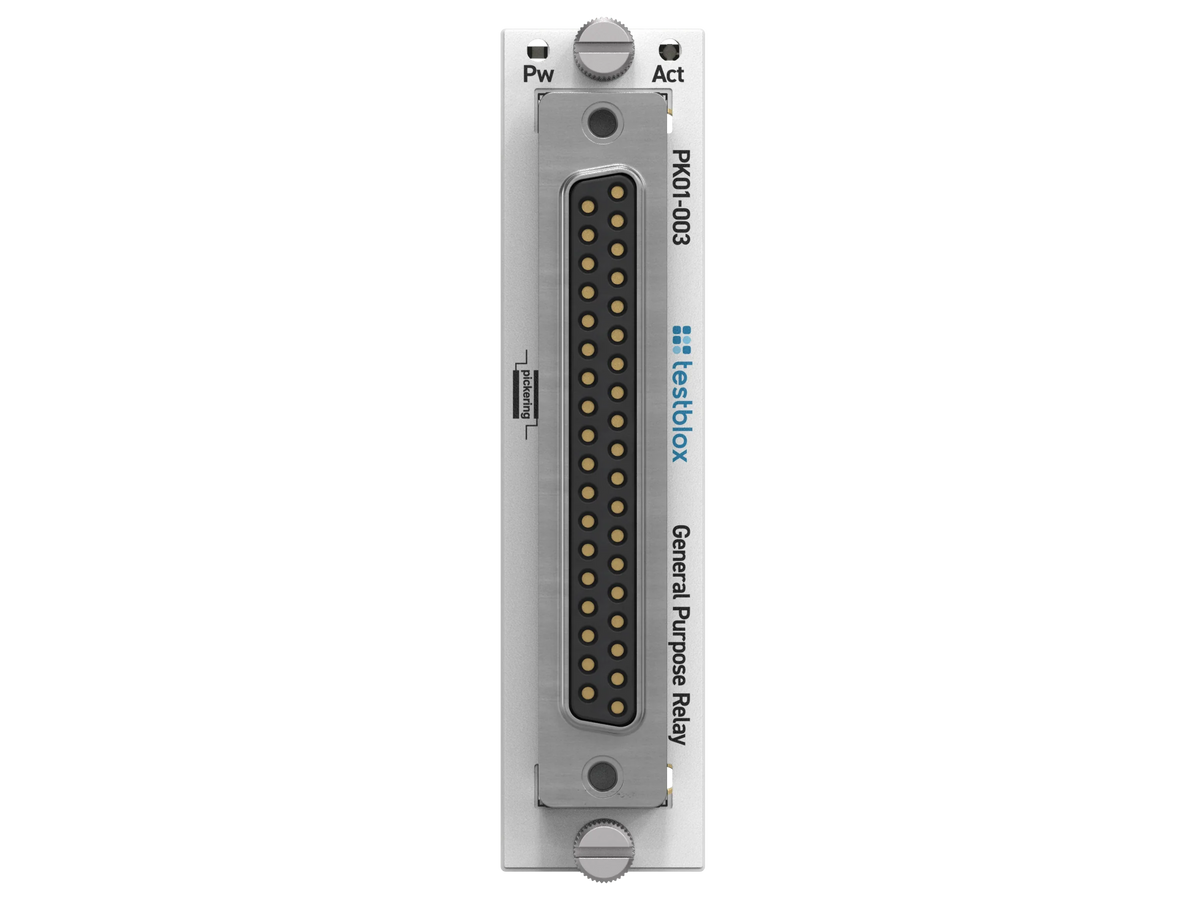 Testblox PK01-003 – front panel