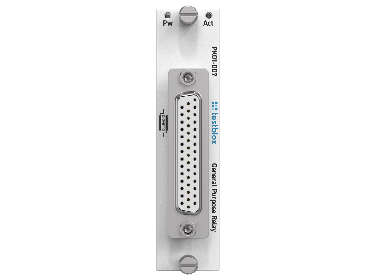 Testblox PK01-007 – front panel