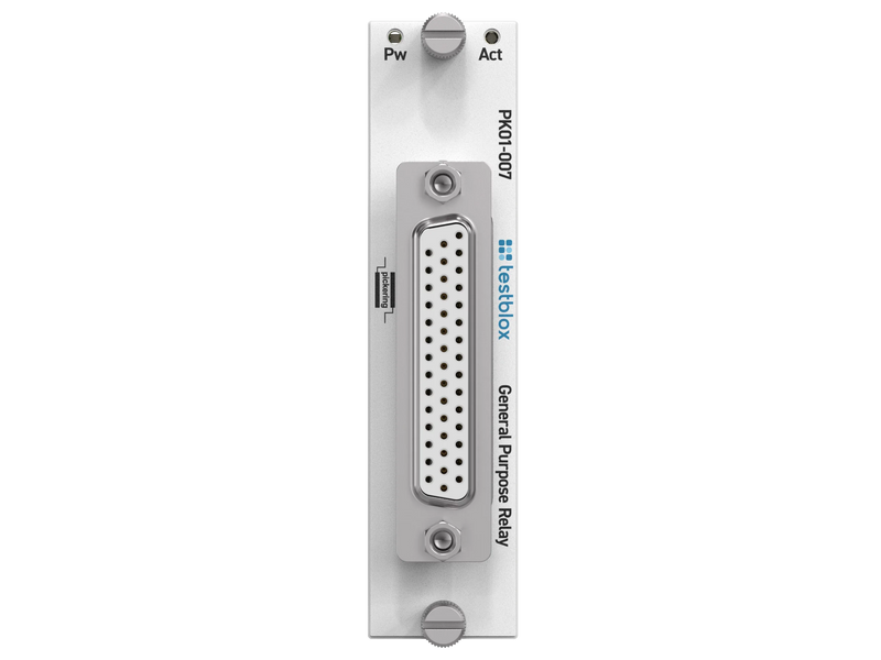 Testblox PK01-007 – front panel