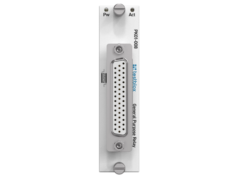 Testblox PK01-009 – front panel