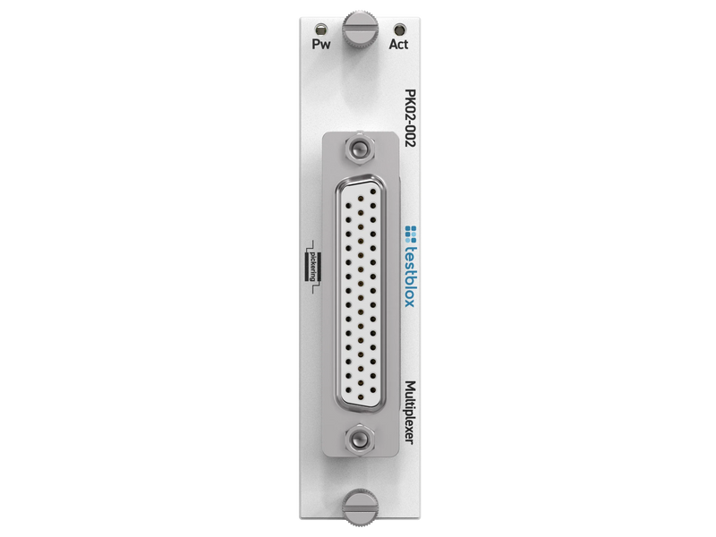 Testblox PK02-002 – front panel
