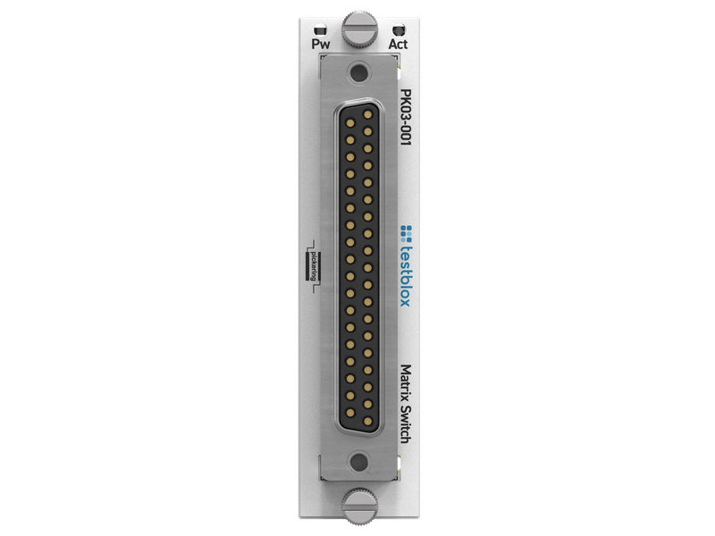 Testblox PK03-001 – front panel