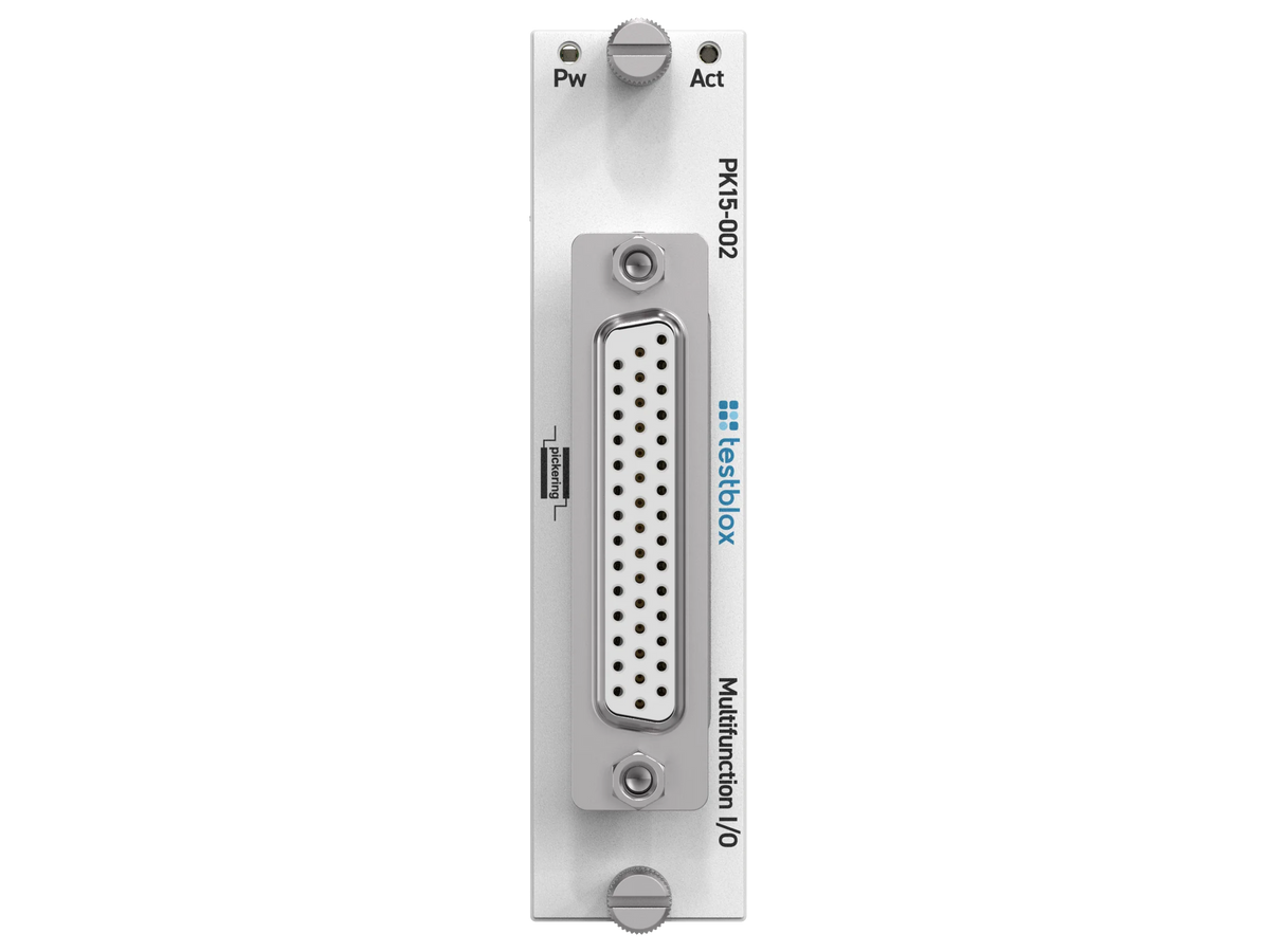 Testblox PK15-002 – front panel
