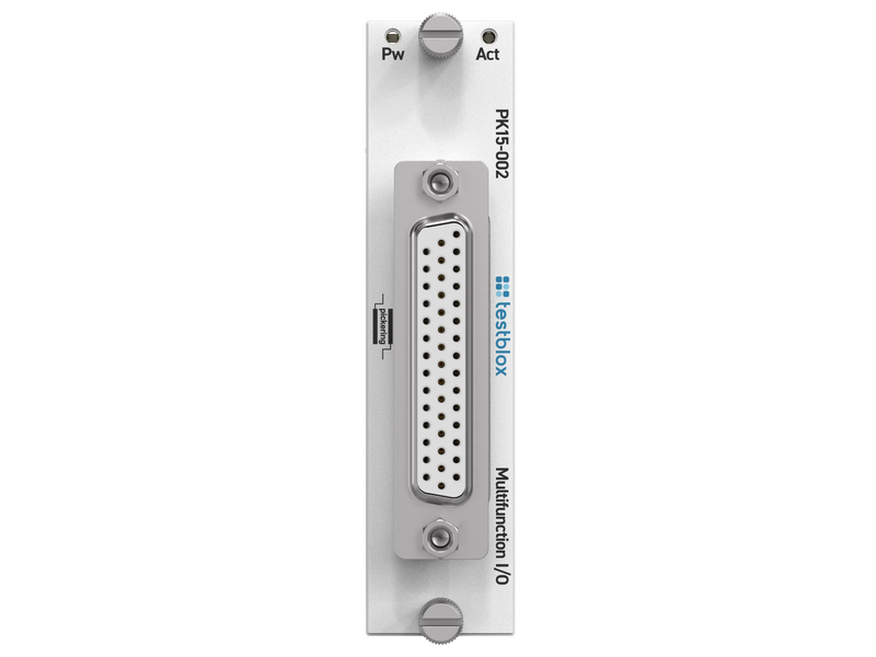 Testblox PK15-002 – front panel