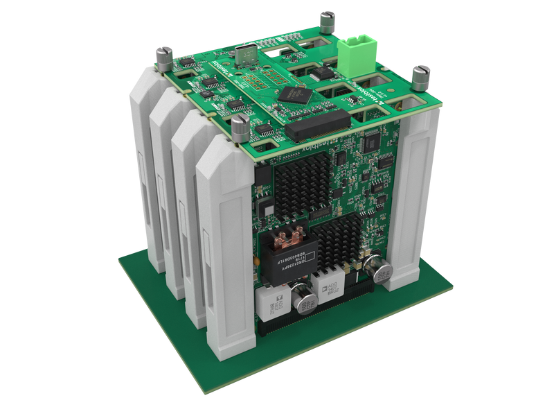 TB82-002 – module guide installation example; modules and backplane not included