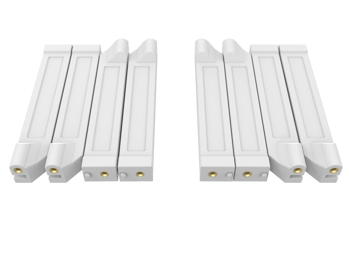 TB82-002 – four sets of module guides, front view