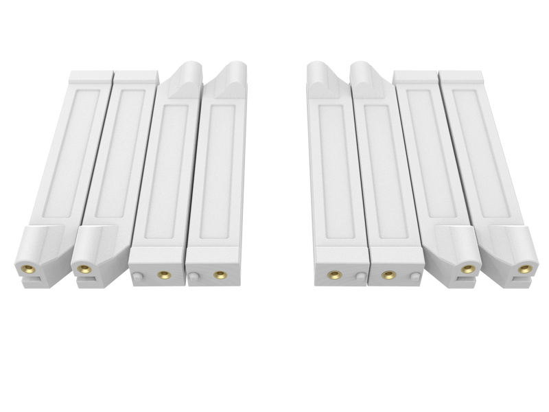 TB82-002 – four sets of module guides, front view